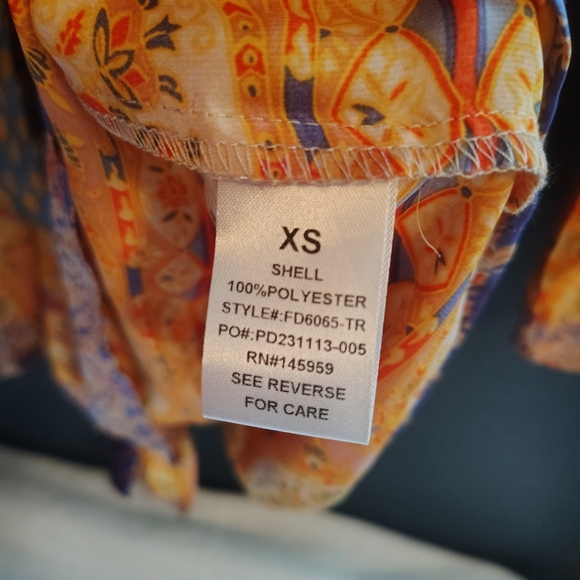 12th Tribe Multicolor Patchwork Kimono Robe - Picture 5 of 7